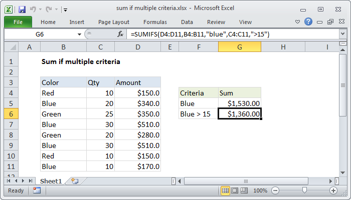 Excel Suma Si Hay Múltiples Criterios Trujillosoft 0973